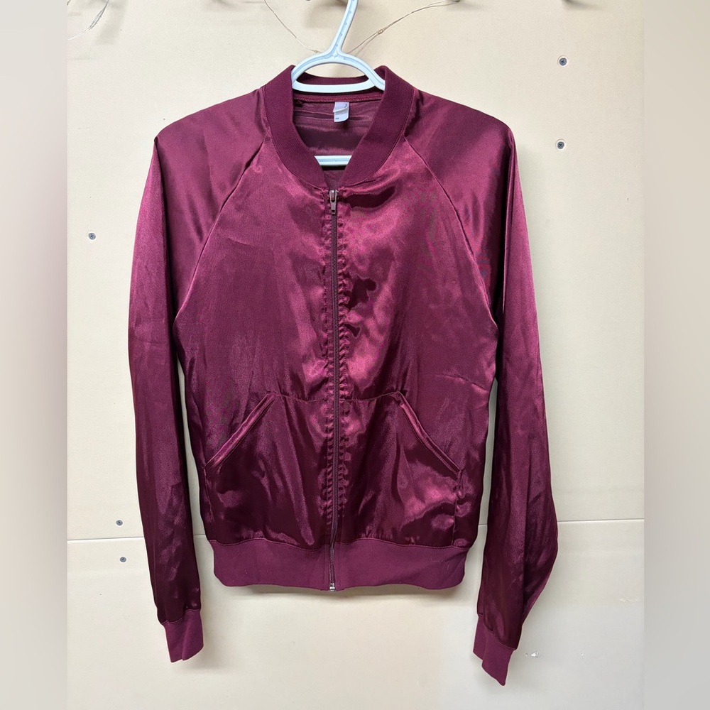 2/$20❤️- JACKET | Women’s American Apparel satin bomber jacket size XS